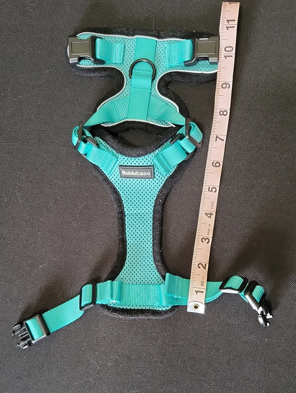 Rabbitgoo Teal Mesh No-Pull Cat/Dog Harness (Leash Not Included)